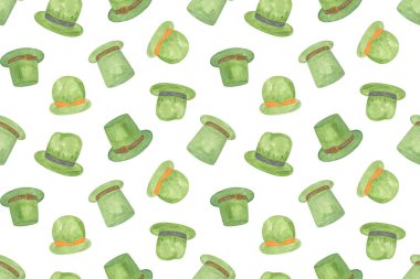 Yeşil silindir şapkaların tekrarı, Aziz Patrick gününün sembolü.