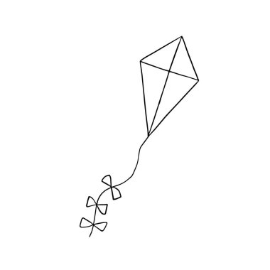 Tatil kutlaması için basit bir el çizimi vektör çizimi 