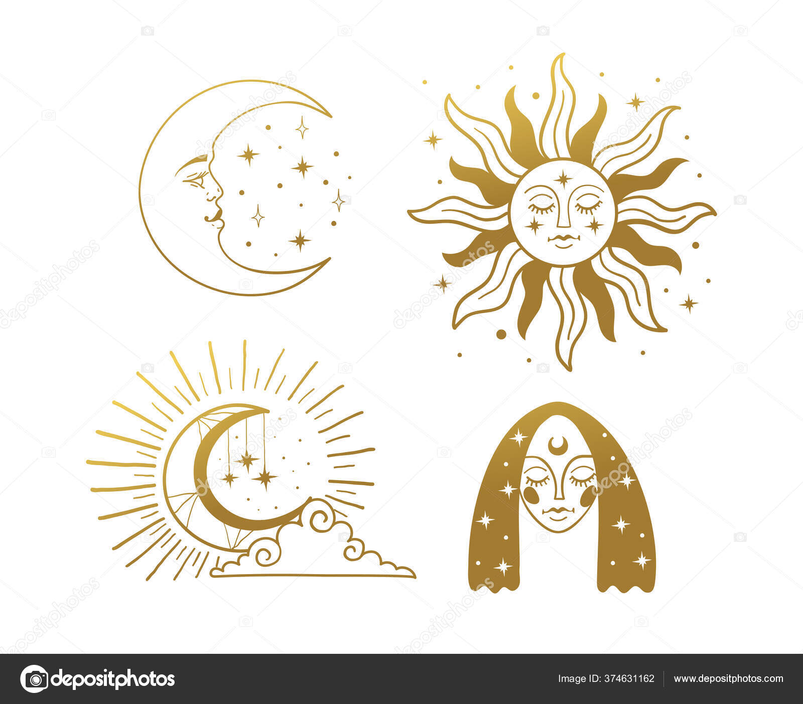 Sun And Moon Drawing - How To Draw A Sun And Moon Step By Step
