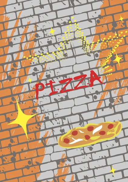 Retro Pizza Menu — Stockový vektor