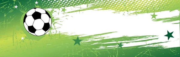 Banner de futebol.Fundo horizontal . — Vetor de Stock