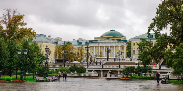Moskva Rusko Října 2016 Lidí Kteří Jdou Ulici Centru Moskvě — Stock fotografie