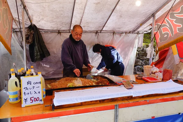 Nikko Японія Січня 2016 Постачальники Які Продають Вуличні Продуктів Nikko — стокове фото