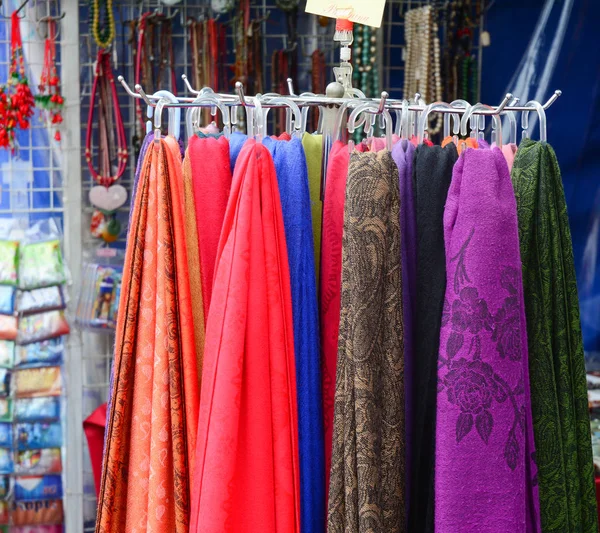Selling Textile Chinatown Singapore — Stock Photo, Image