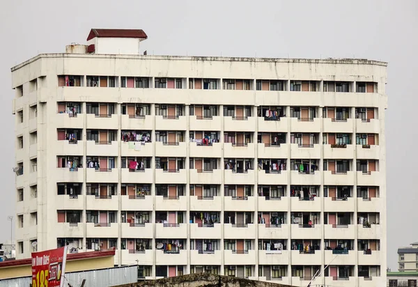Manila Filipiny Gru 2015 Budynków Mieszkalnych Znajduje Się Dzielnicy Biznesowej — Zdjęcie stockowe