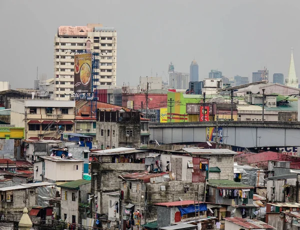Manila Philippines Dec 2015 Many Shacks Located Slum Region Manila — Stock Photo, Image