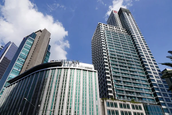 Manila Filipiny Gru 2015 Finansowania Budynków Znajduje Się Centrum Miasta — Zdjęcie stockowe