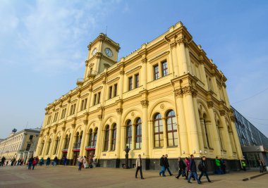 Moskova, Rusya - 3 Ekim 2016. Passazhirskaya Tren İstasyonu, Moskova, Rusya Federasyonu. Bu da Tren İstasyonu Moskova'nın dokuz demiryolu terminalleri geldi Bolshaya bilinen.