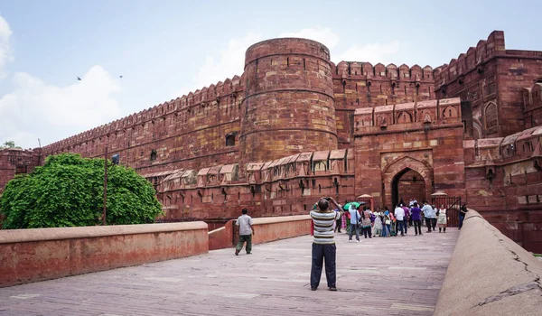 Agra fästning i Agra, Indien — Stockfoto