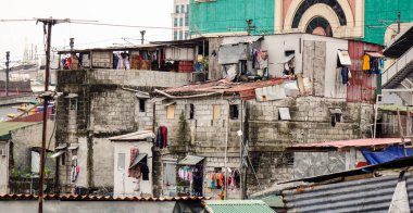 Gecekondu bölgesi birçok kulübeleri