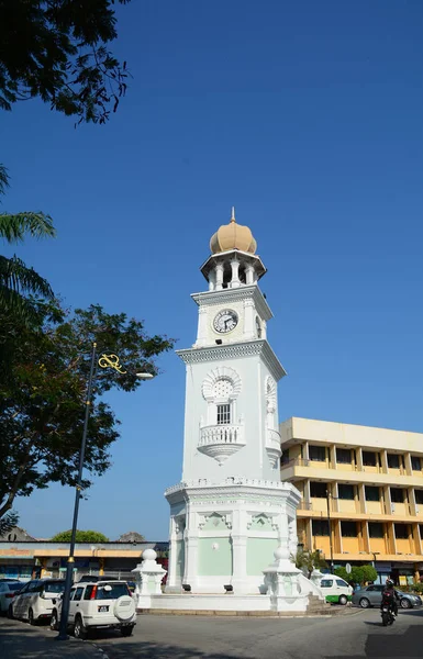Penang Malajsie Březen 2016 Orloj Georgetown Penang Malajsie George Town — Stock fotografie