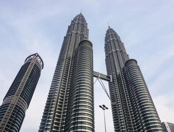 Κουάλα Λουμπούρ Μαλαισία Ιουν 2015 Δίδυμοι Πύργοι Πετρόνας Στην Κουάλα — Φωτογραφία Αρχείου