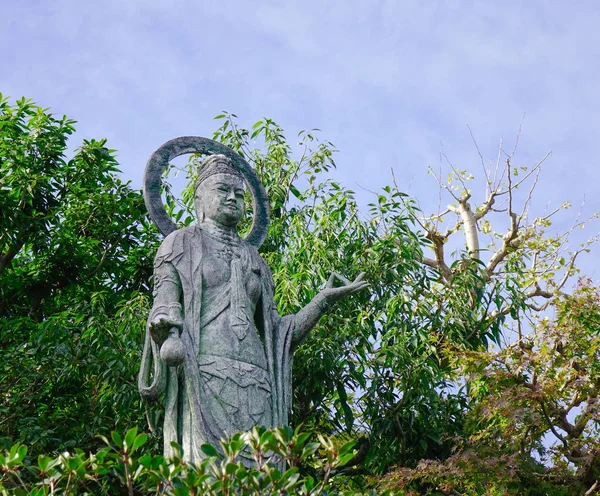 Buddha sculpture in the garden