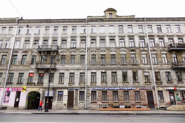 Saint Petersburg, Rusya - 9 Ekim 2016. Saint Petersburg şehir, Rusya eski binalar. St Petersburg en Batılılaşmış şehir Rusya'nın yanı sıra kültürel başkenti olduğunu.