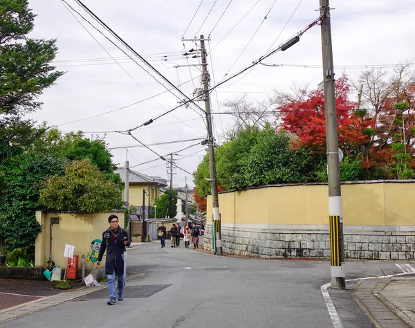 Kyoto Japón Nov 2016 Gente Caminando Por Calle Centro Kyoto — Foto de Stock
