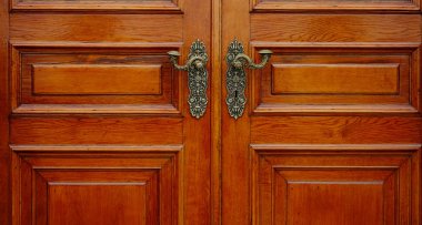 Hermitage Sarayı Saint Petersburg, Rusya'nın ahşap kapı detay.