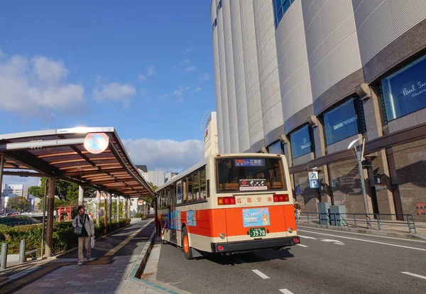 Hiroshima Japán December 2015 Busz Állomás Hiroshima Japán Hiroshima Volt — Stock Fotó