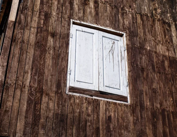 Old Wooden Window Traditional House Southern Vietnam — Stock Photo, Image