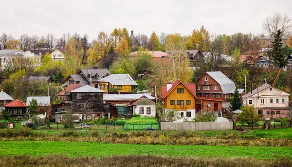 Många Gamla Hus Ligger Suzdal Town Vladimir Ryssland Suzdal Äldsta — Stockfoto