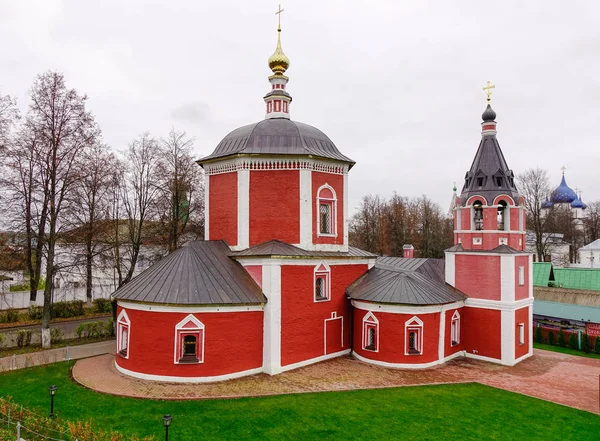 Vista Iglesia Asunción Una Las Iglesias Ortodox Ciudad Suzdal Vladimir — Foto de Stock