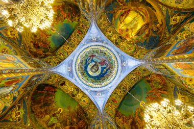 St Petersburg, Rusya - 10 Ekim 2016. Birçok boyaları dökülen kan, Saint Petersburg, Rusya Federasyonu üzerinde Kurtarıcı Kilisesi. Sitede inşa edilen kilise yapılmıştır nerede İmparator Alexander II.