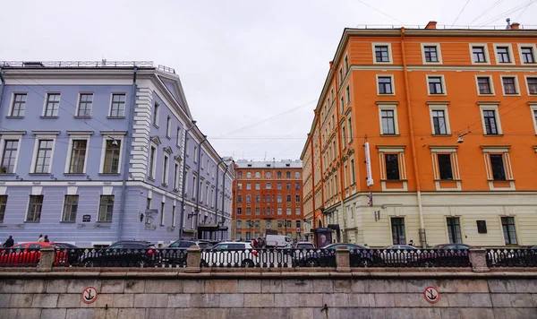 San Petersburgo Rusia Octubre 2016 Muchos Apartamento Situado Centro San —  Fotos de Stock
