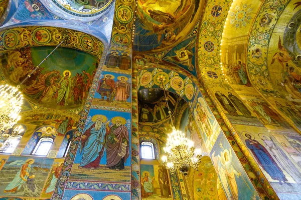 São Petersburgo Rússia Outubro 2016 Interior Igreja Salvador Sangue Derramado — Fotografia de Stock