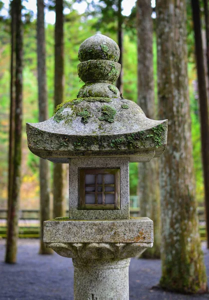 Steinlaterne Okunoin Tempel Auf Koyasan — Stockfoto