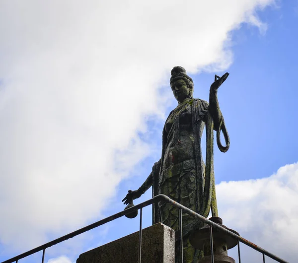 Statua Buddha Guanyin Cimitero Okunoin Koyasan Giappone Okunoin Più Grande — Foto Stock