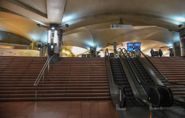 Paris, Fransa 'daki metro istasyonu. 