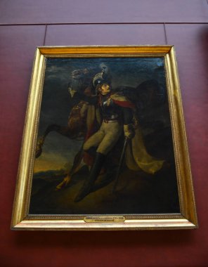 Paris, Fransa 'daki Louvre Müzesi' nin içi 