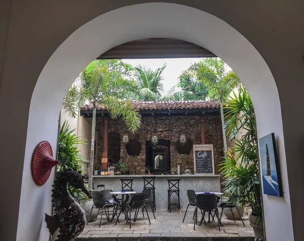 Cafetería vintage en el antiguo municipio — Foto de Stock