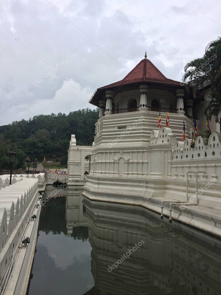 Sacred Tooth Relic Temple in Kandy, Sri Lanka.