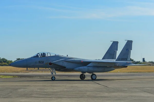 岐阜基地に展示する軍用機 — ストック写真