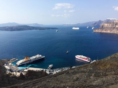 Modern lüks turist seyahatinin havadan görünüşü
