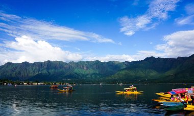 Srinagar Dal Gölü Manzarası, Hindistan