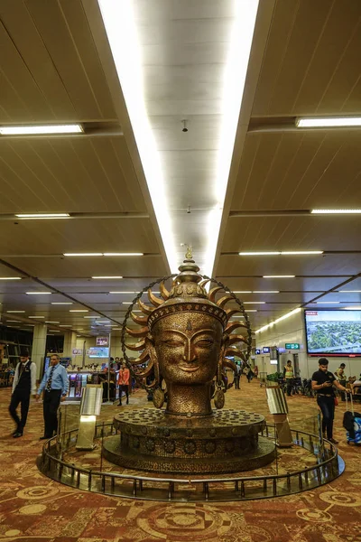 Indira Gandhi Aeroporto a Nuova Delhi, India — Foto Stock