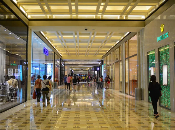 Marina Bay Sands nákupní centrum interiér — Stock fotografie