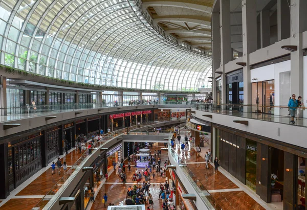 Marina Bay Sands alışveriş merkezinin içi — Stok fotoğraf