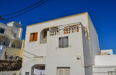 Santorini Island, Yunanistan tipik ev