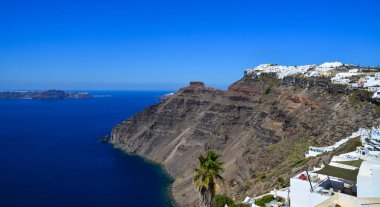 Santorini Island, Yunanistan peyzaj