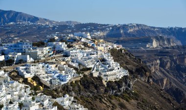 Santorini Island, Yunanistan peyzaj