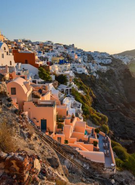 Santorini Island, Yunanistan peyzaj