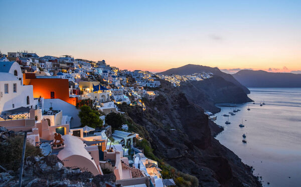 Landscape of Santorini Island, Greece