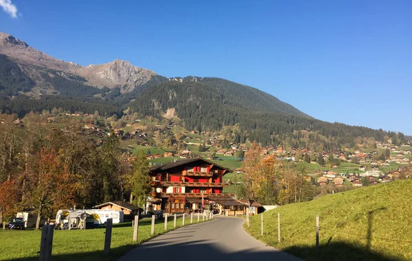 Rural scenery of Grindelwald, Switzerland — Stock Photo, Image