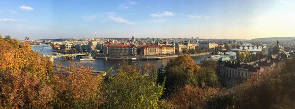 Luchtfoto van Praha (Praag) Stadsgezicht — Stockfoto