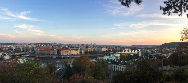 Praha 'nın (Prag) havadan görünüşü — Stok fotoğraf