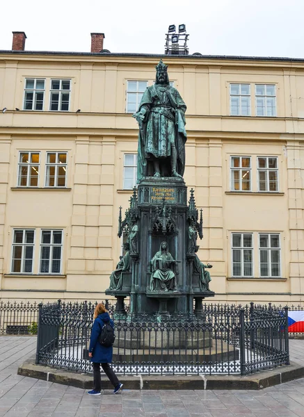 Prag 'da eski bir anıt. — Stok fotoğraf