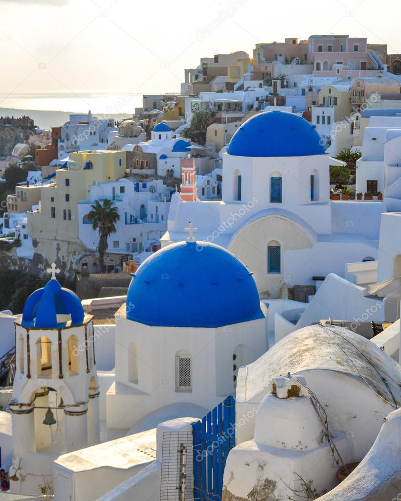 Landscape of Santorini Island, Greece