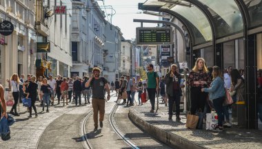 Gent 'in eski şehir merkezi, Belçika